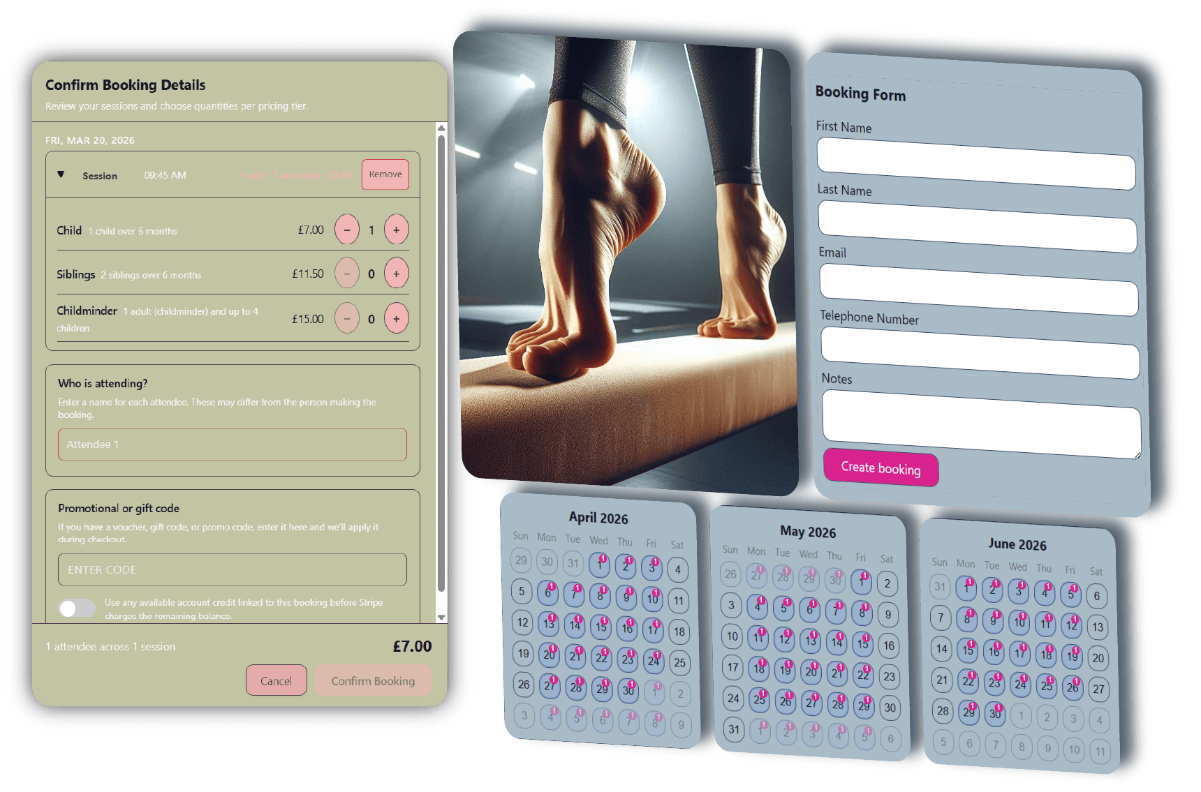 Contact form and parent communication tools